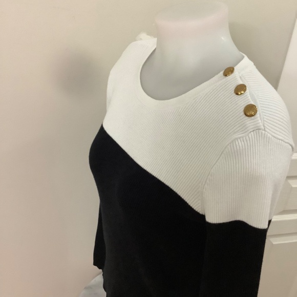 LRL Ralph Lauren Rib-knit Slimming  Sweater MEDIUM - Picture 3 of 13